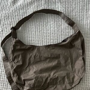 BAGGU Brown Shoulder Bag Large